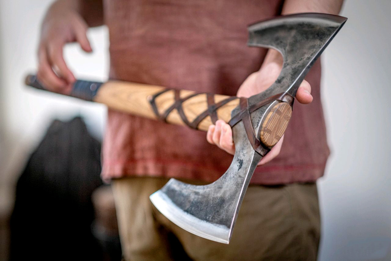 Forged viking axe