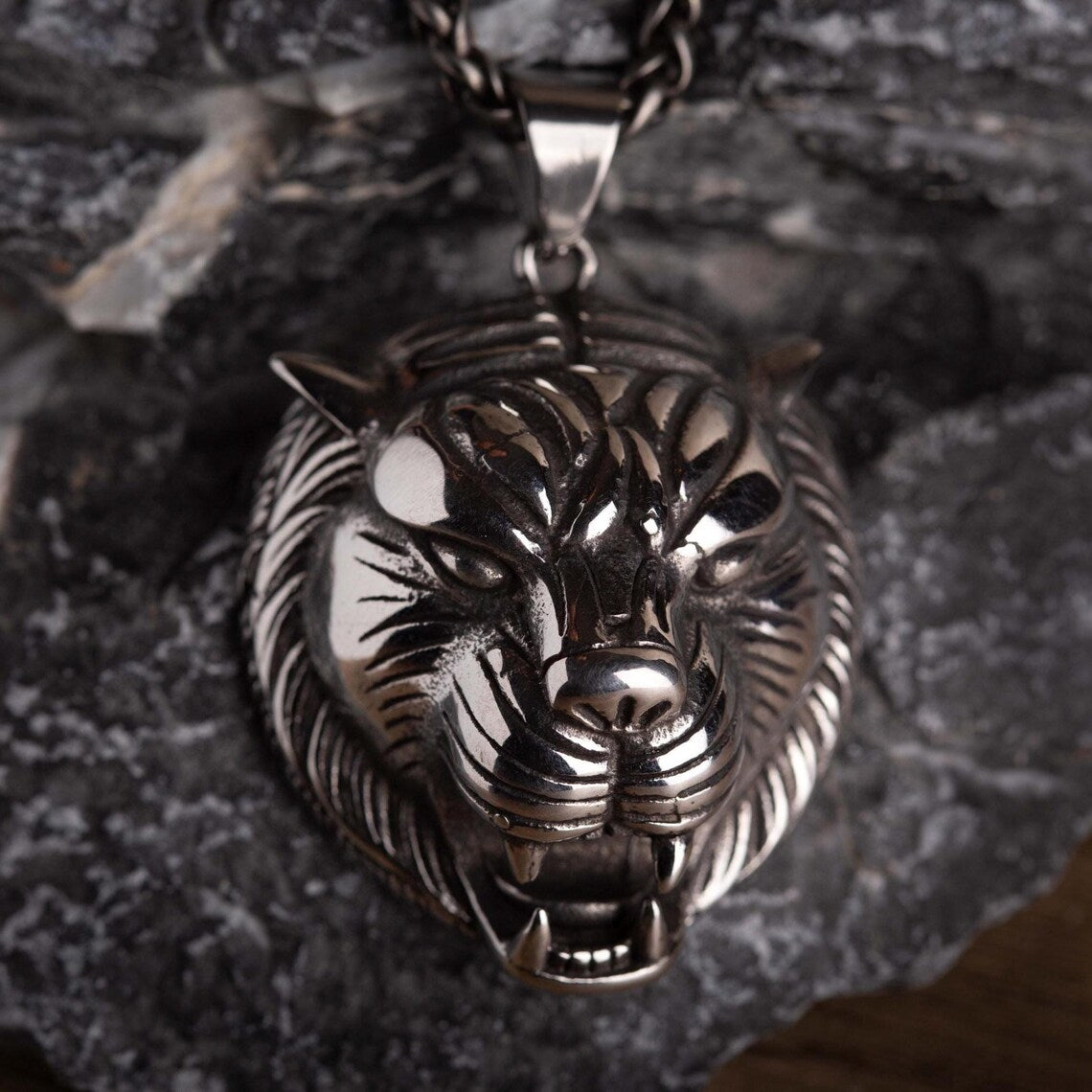 Tiger Head Necklace