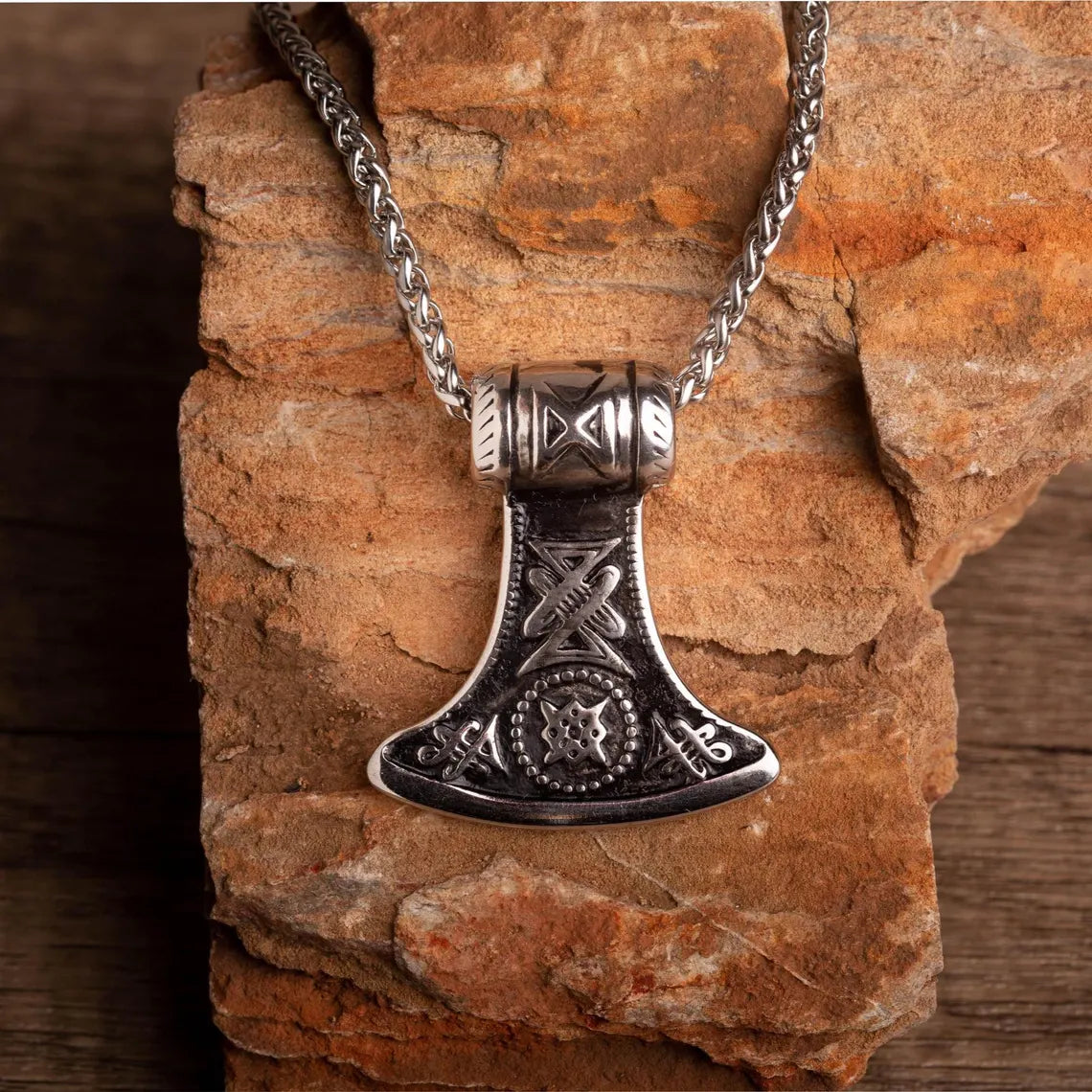 Viking axe necklace