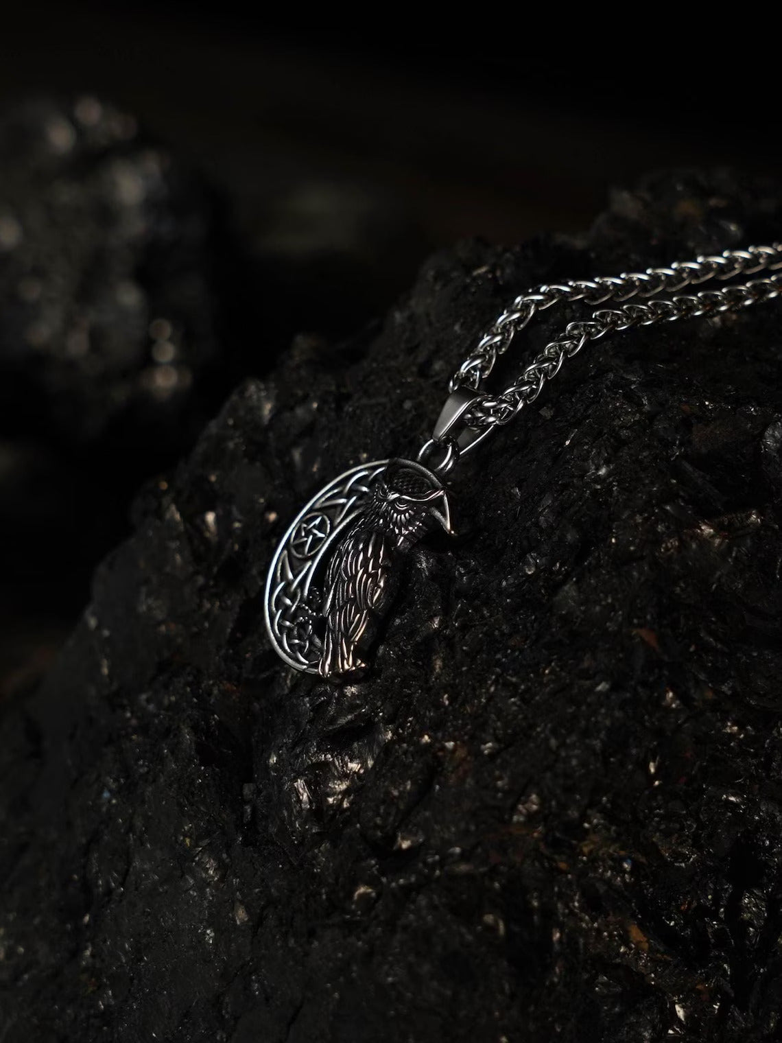 Owl Moon Pendant