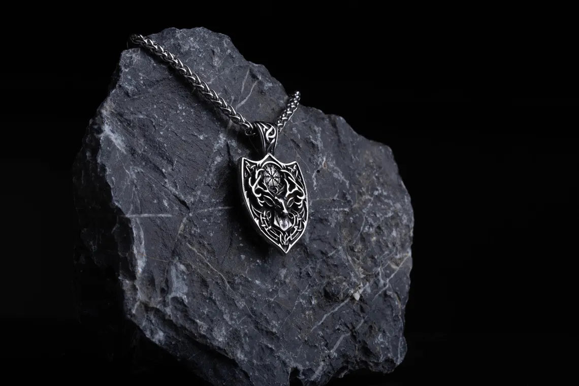 Viking deer necklace
