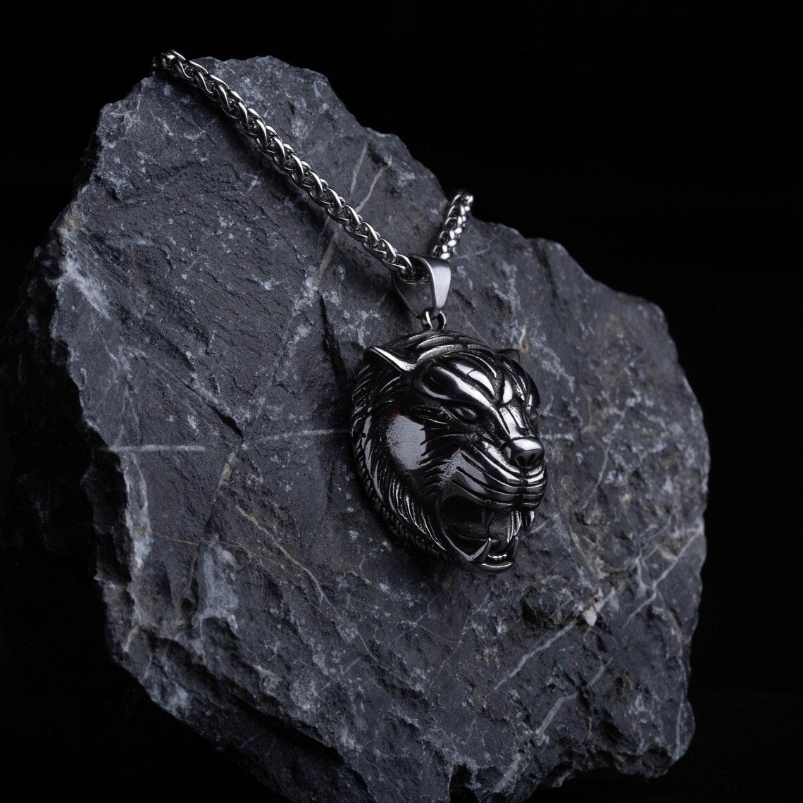 Tiger Head Necklace