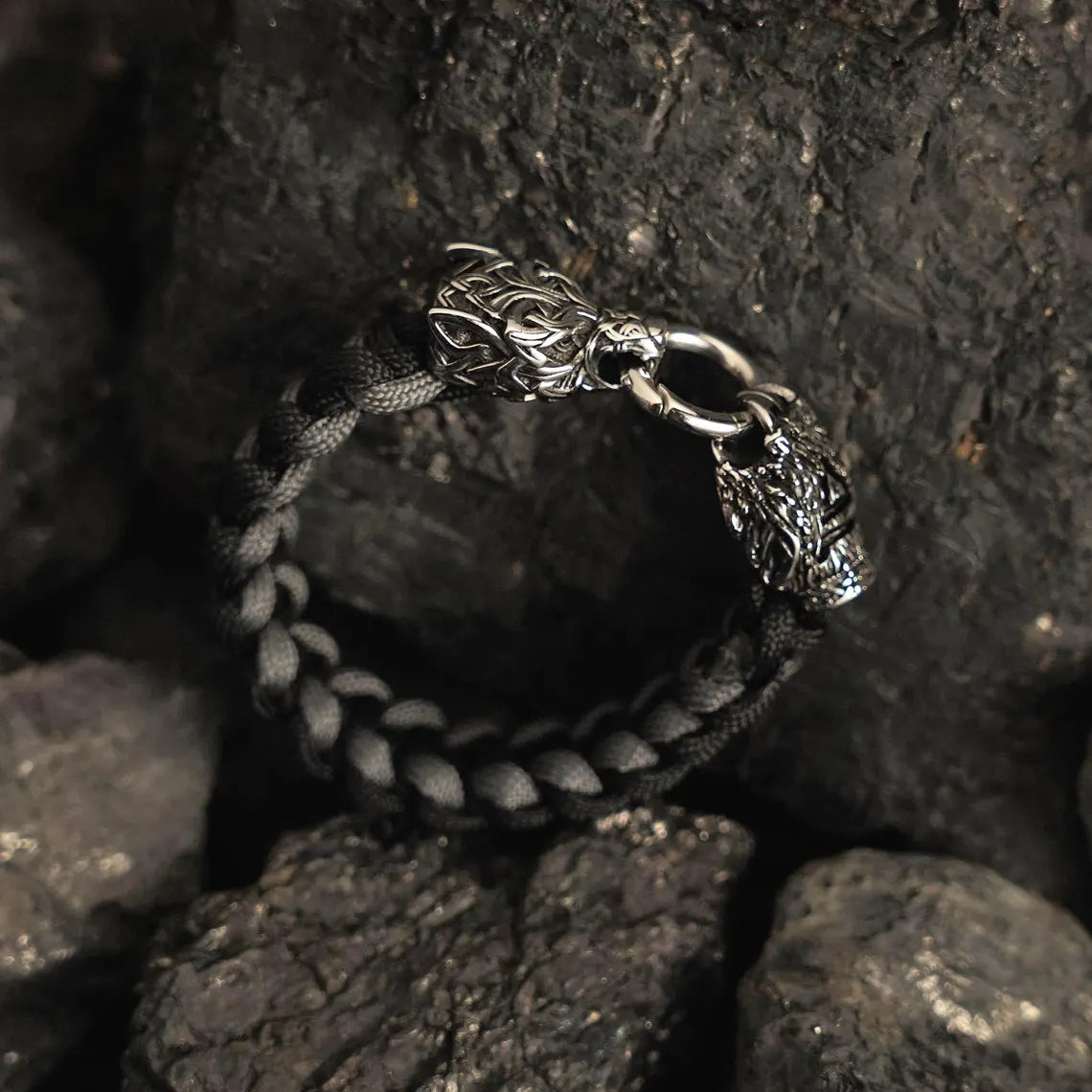 Wolf and snake bracelet