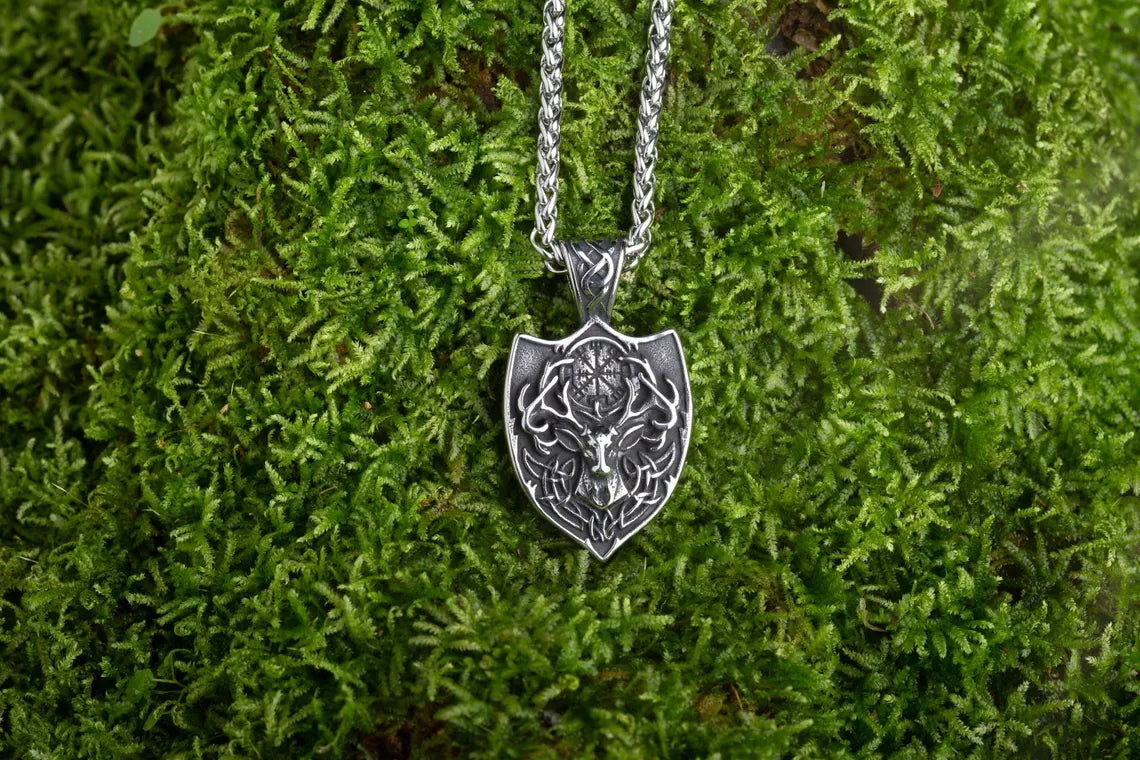 Viking deer necklace