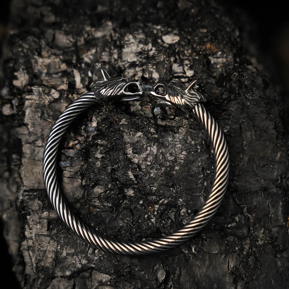 Wolf head bracelet