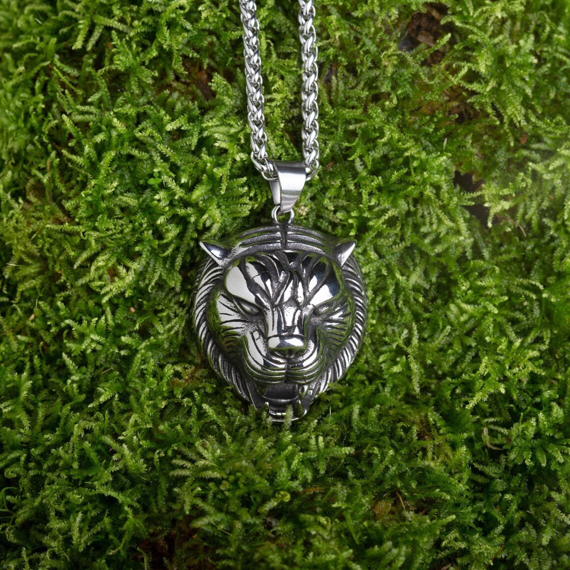 Tiger Head Necklace