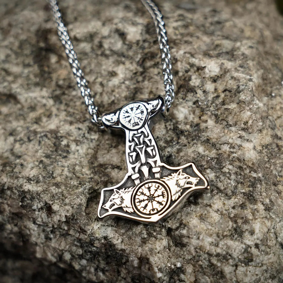 Wolf Hammer Necklace