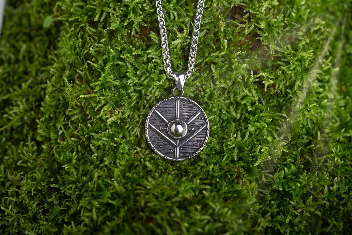 Viking shield pendant