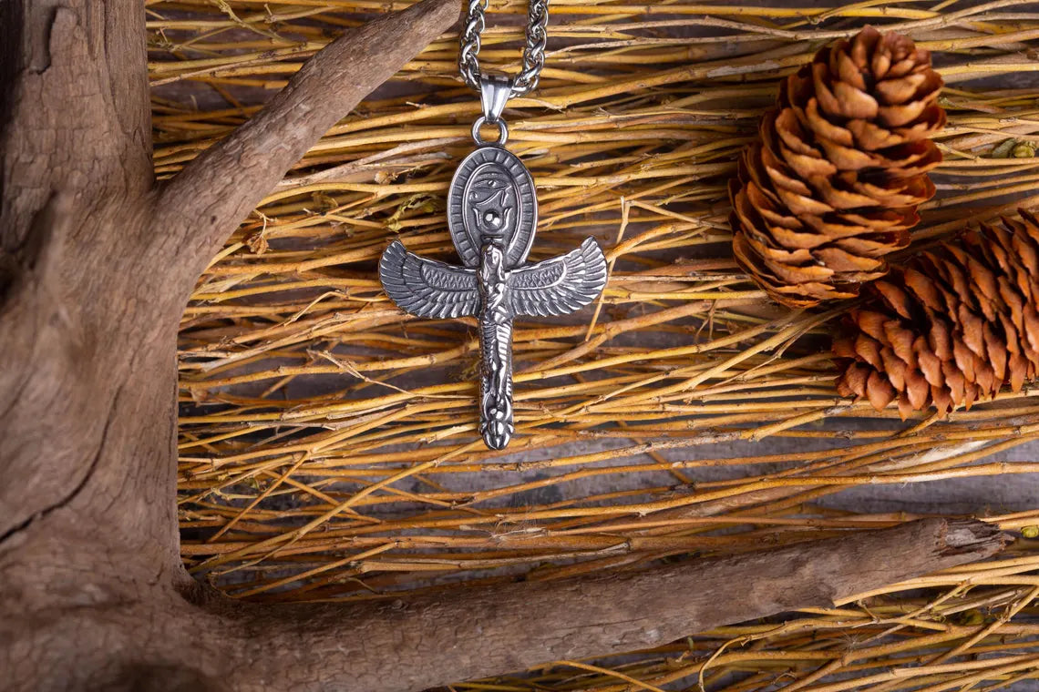 Ankh goddess pendant