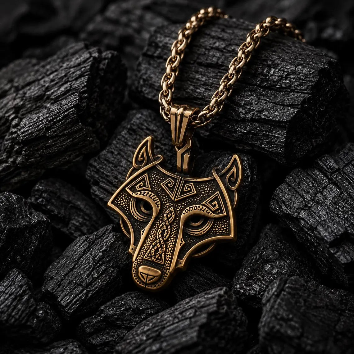 Viking wolf pendant