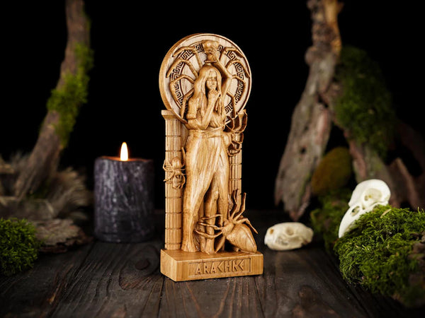 Arachne goddess statue