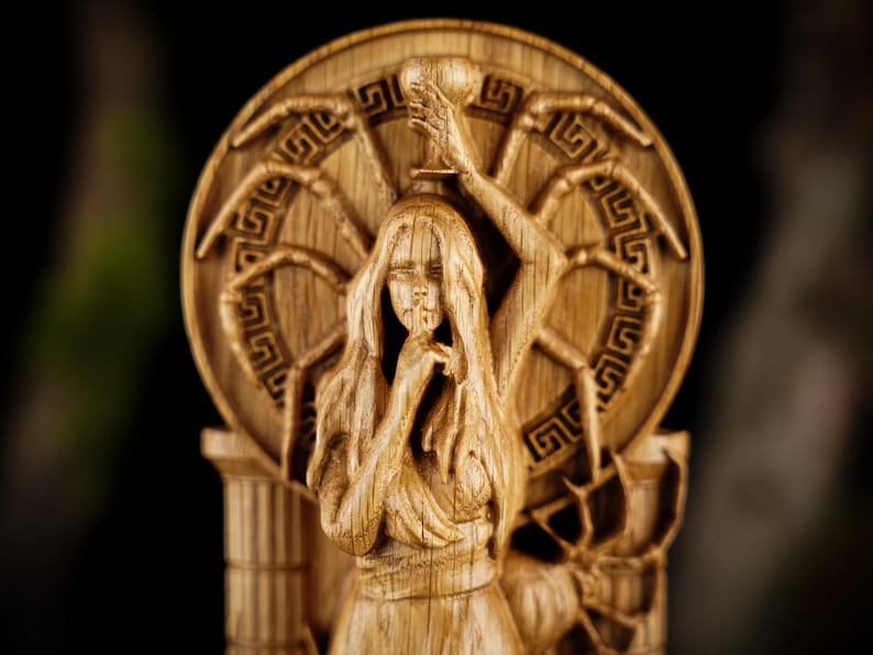 Arachne goddess statue