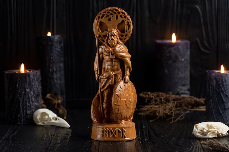 Baldur god statue