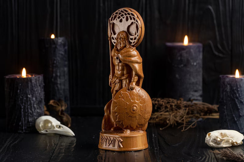 Baldur god statue