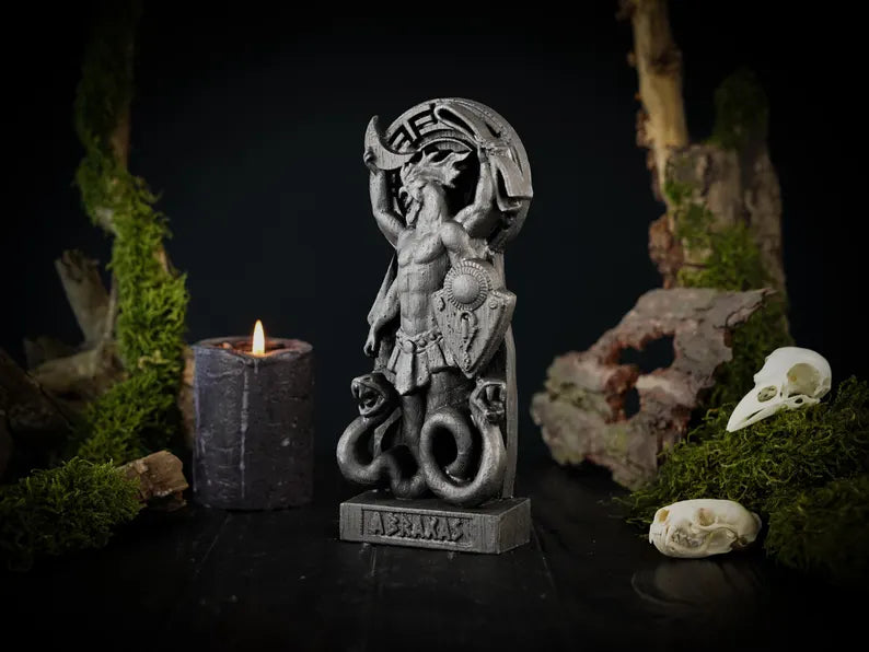 Black Abraxas Statue 
