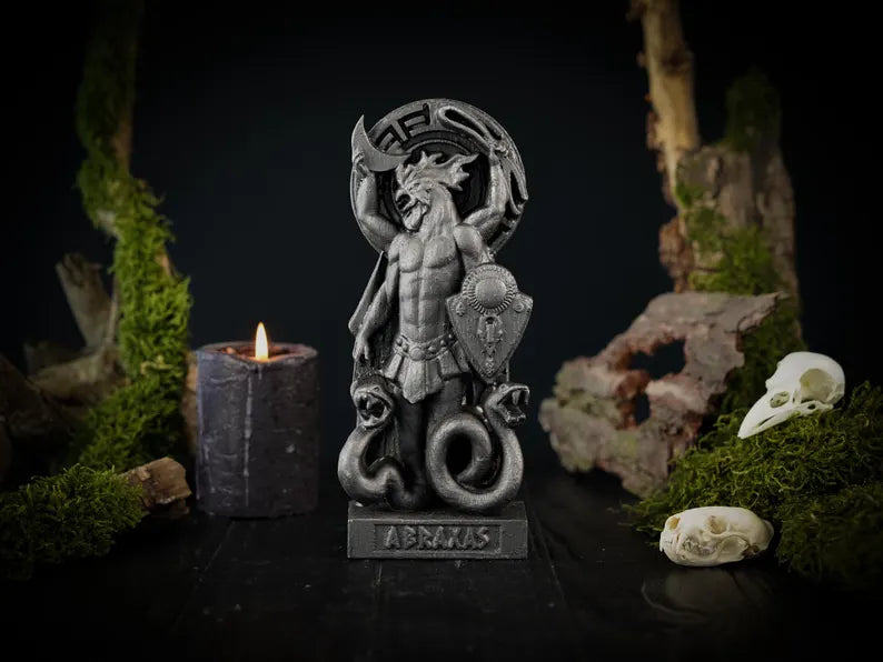 Black Abraxas Statue 
