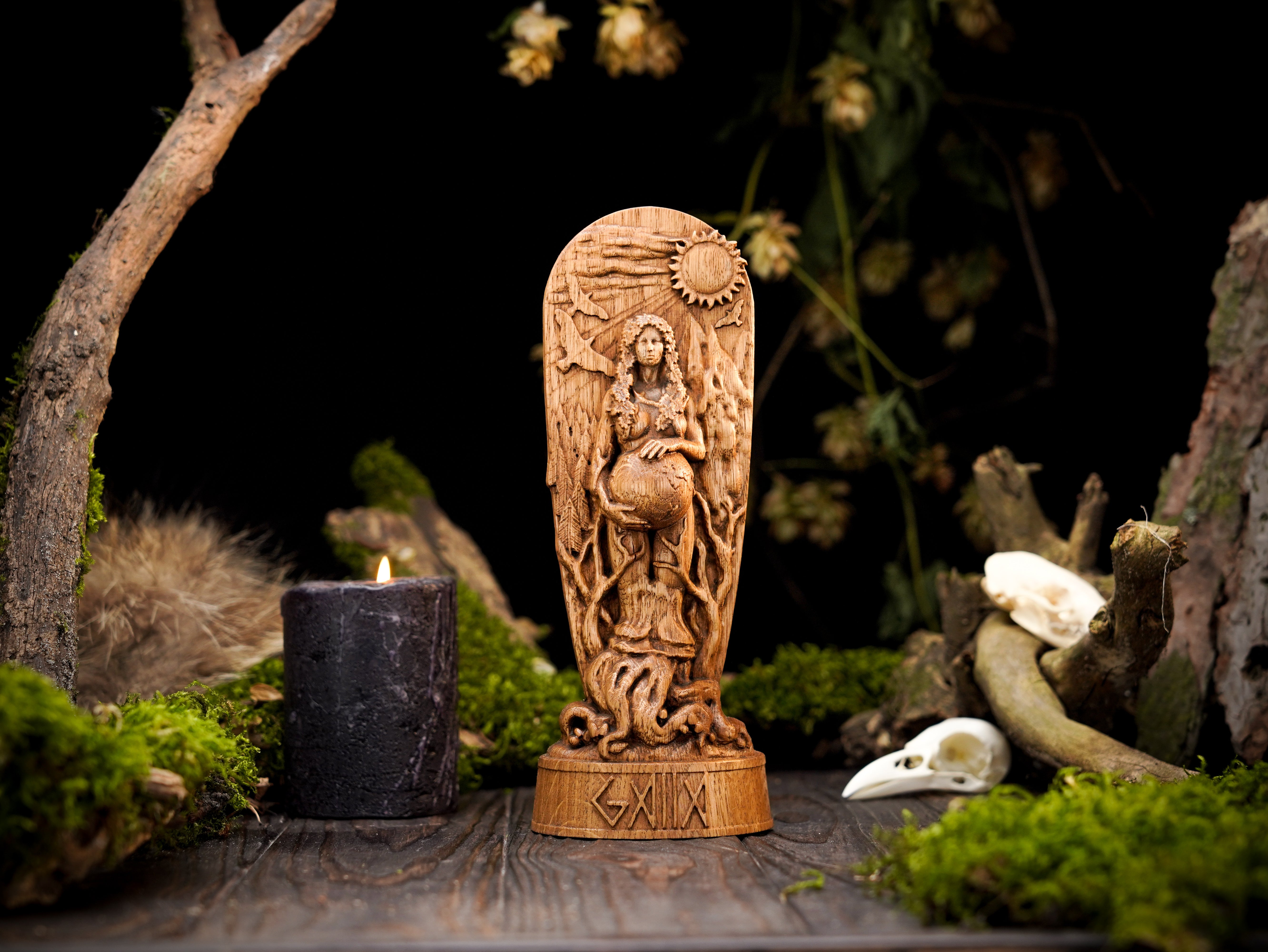 Gaia statue