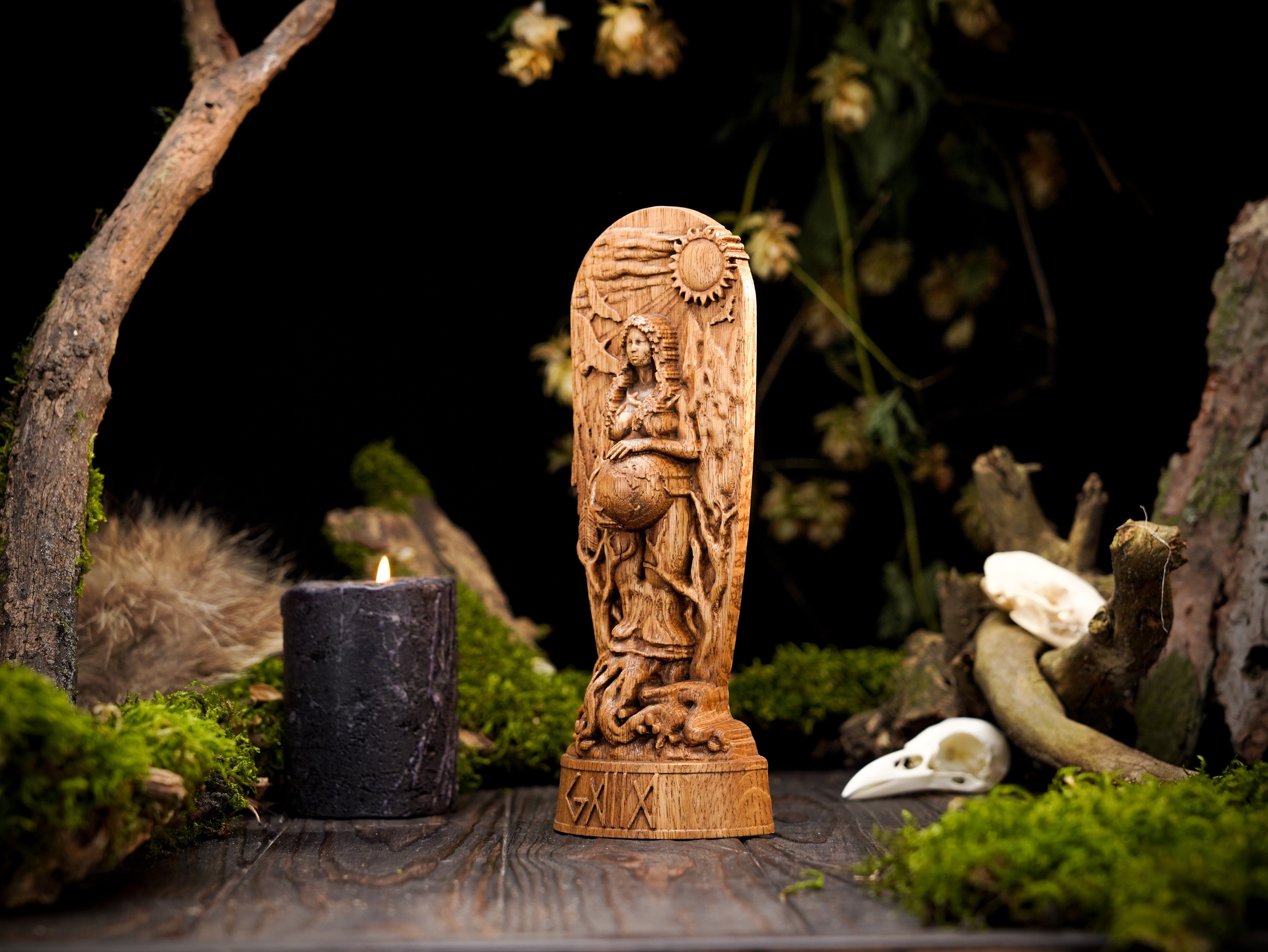 Gaia goddess statue