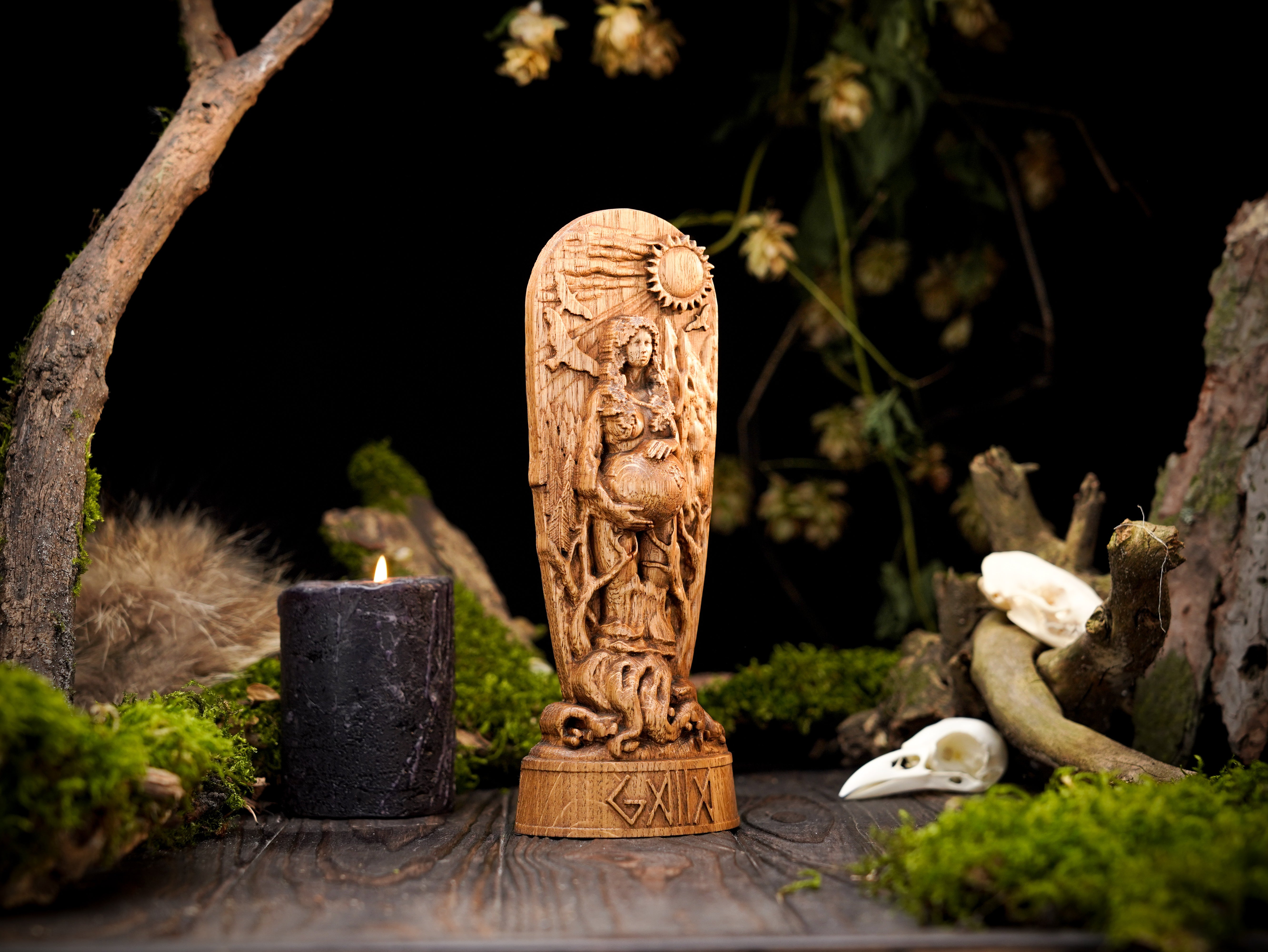 Greek goddess statue