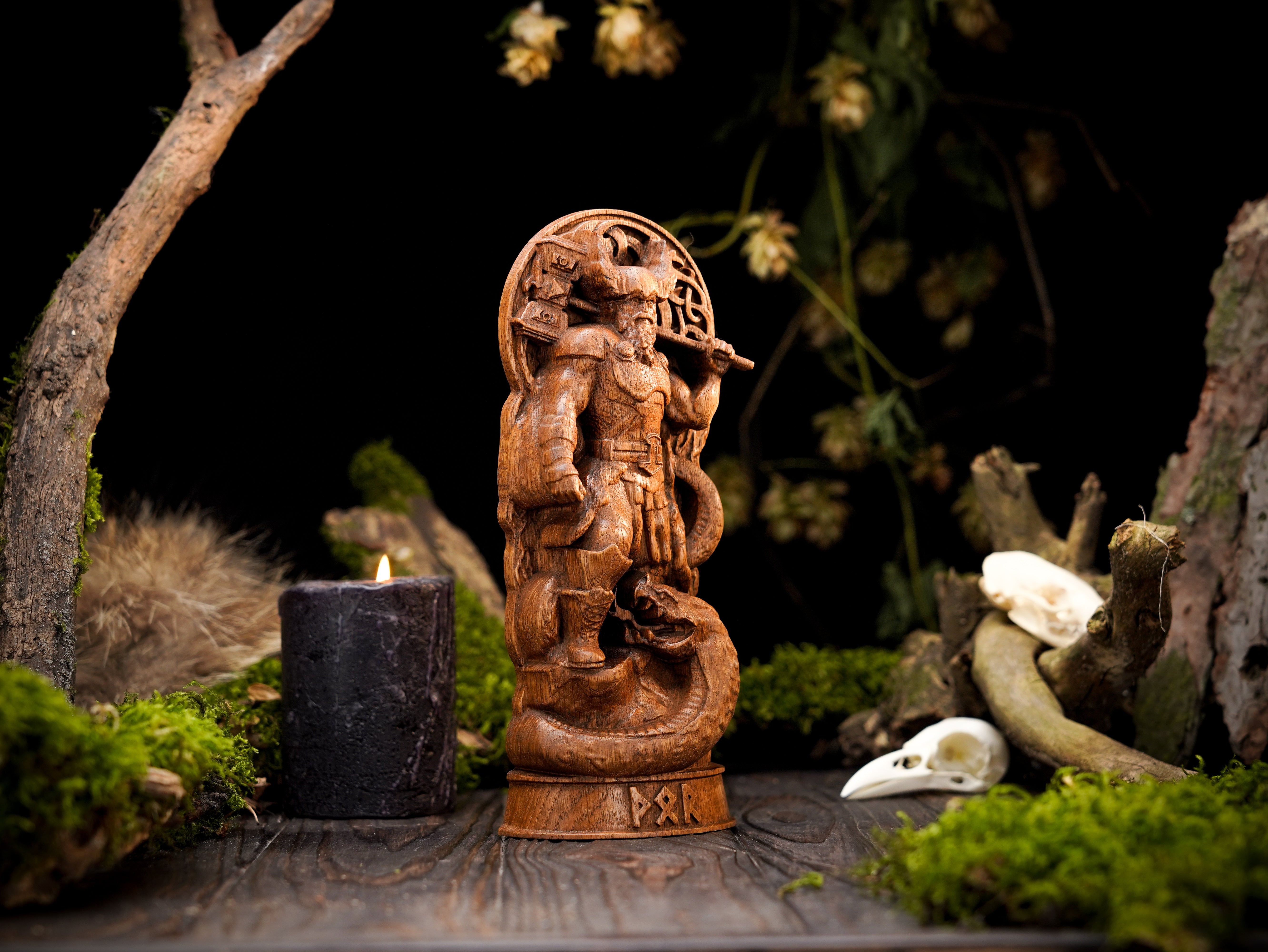 Pagan god statue