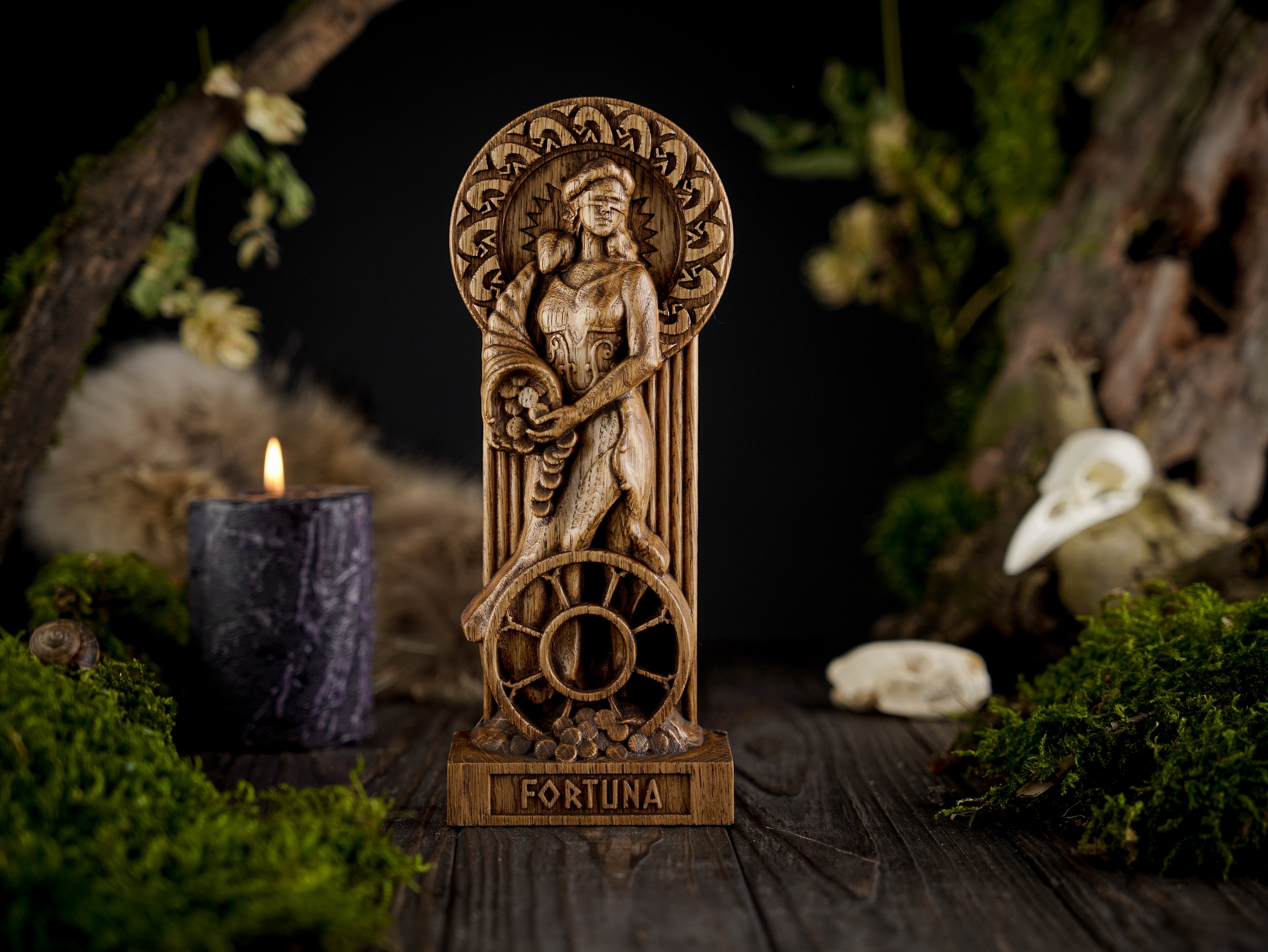 Fortuna goddess statue
