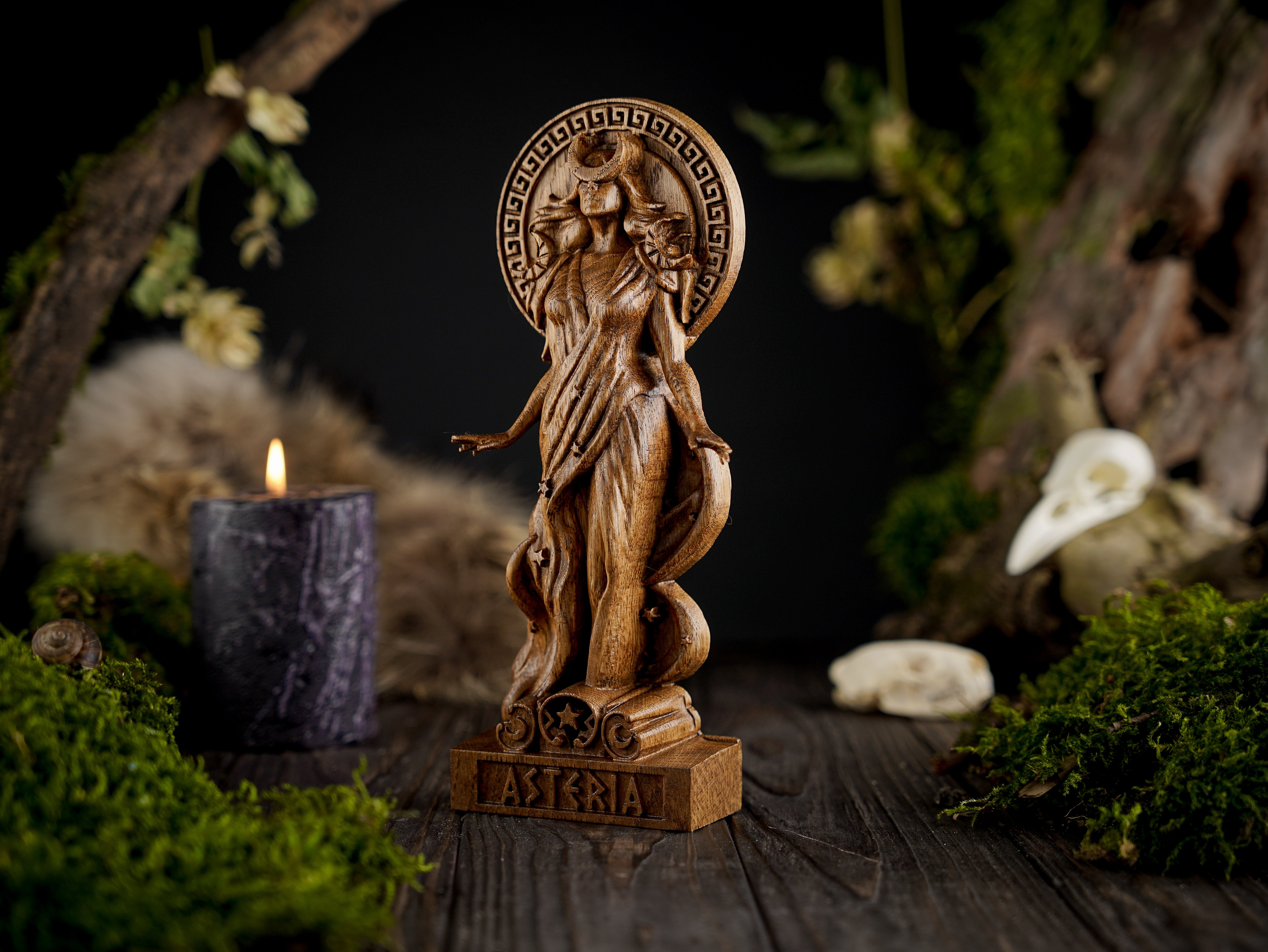 Greek goddess statue