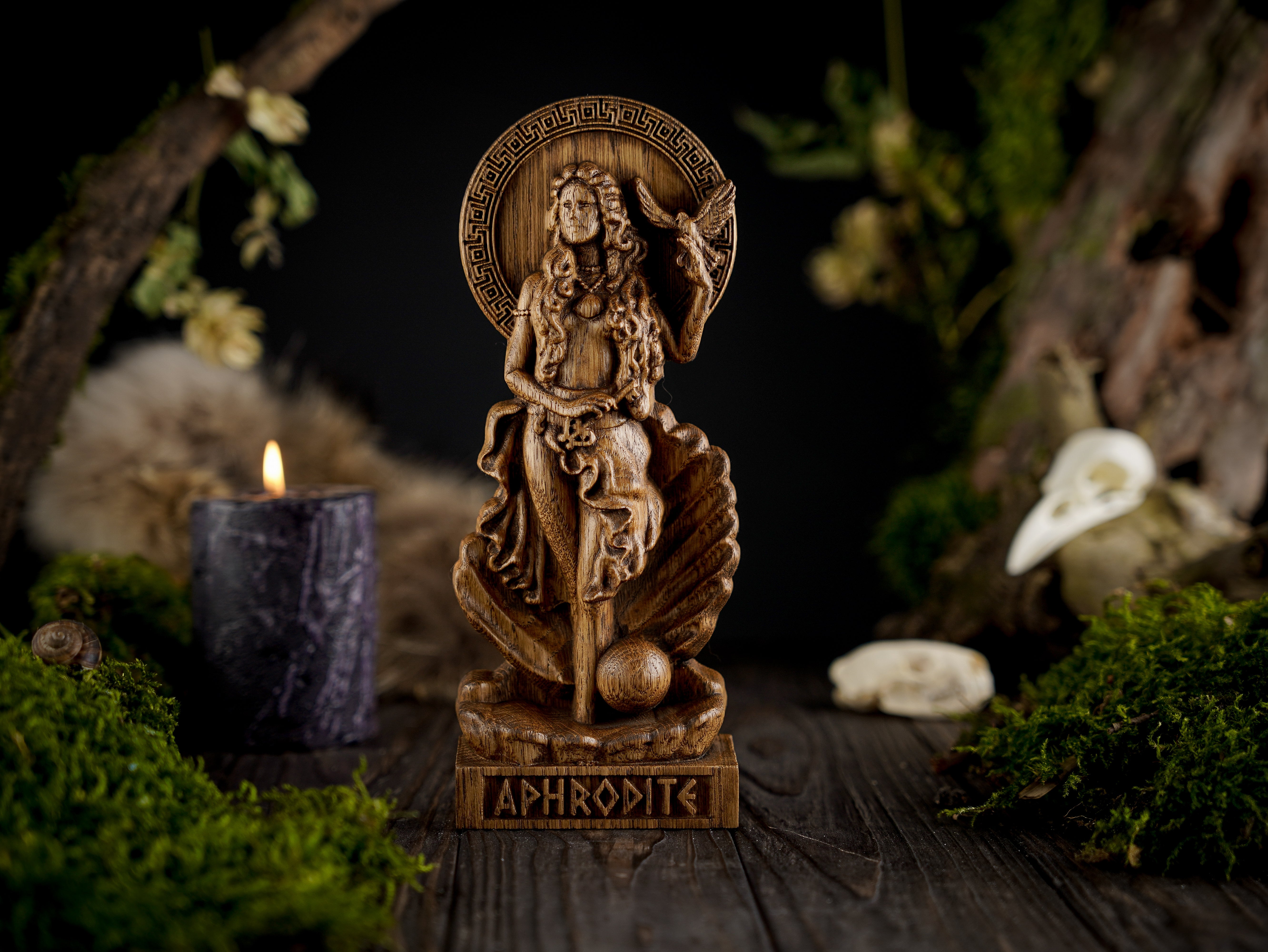 Greek goddess statue