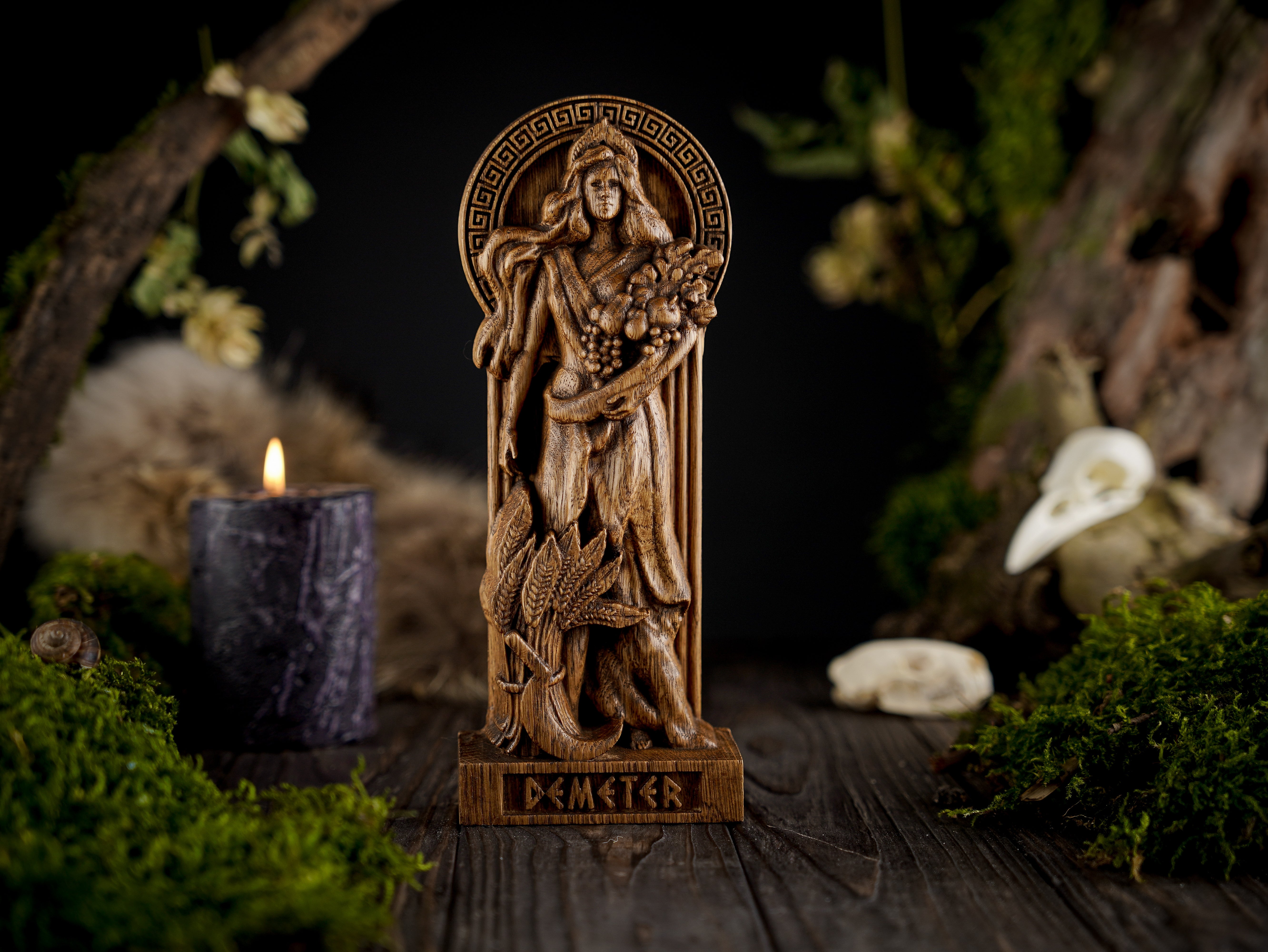 Greek goddess statue