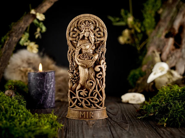 Eir goddess statue