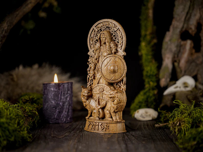 Freya goddess statue