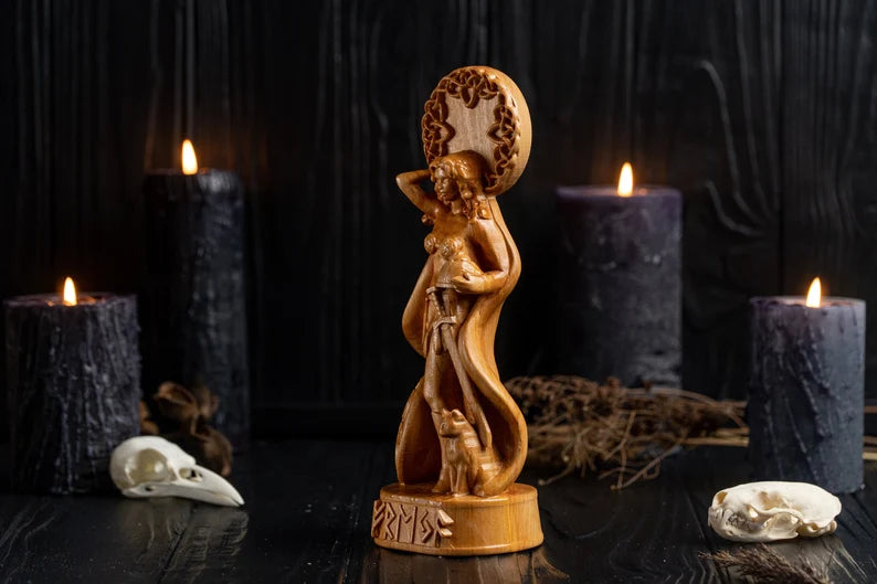 Freyja goddess satue