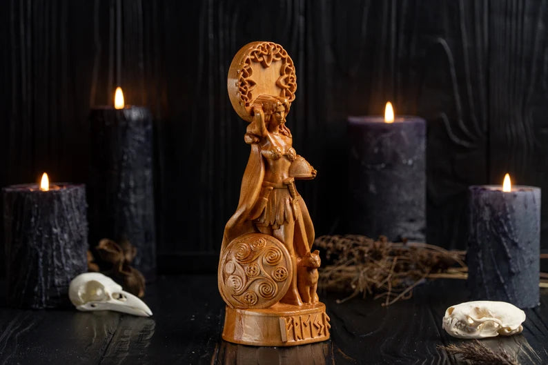 Freyja goddess satue