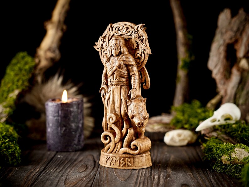 Freyr god statue
