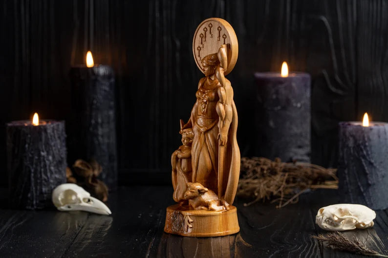 Frigg goddess statue