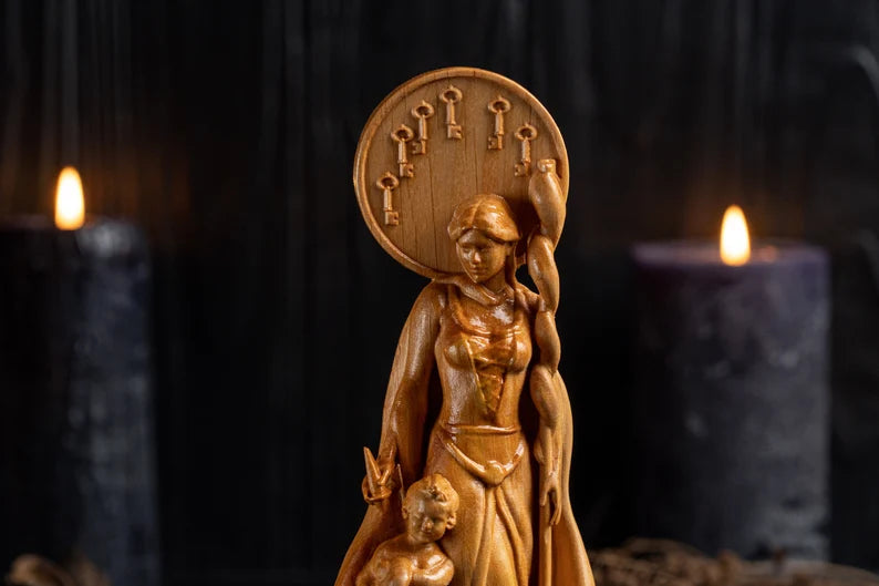 Frigg goddess statue