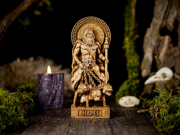 Hades god statue