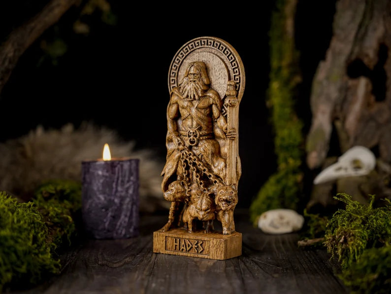 Hades god statue
