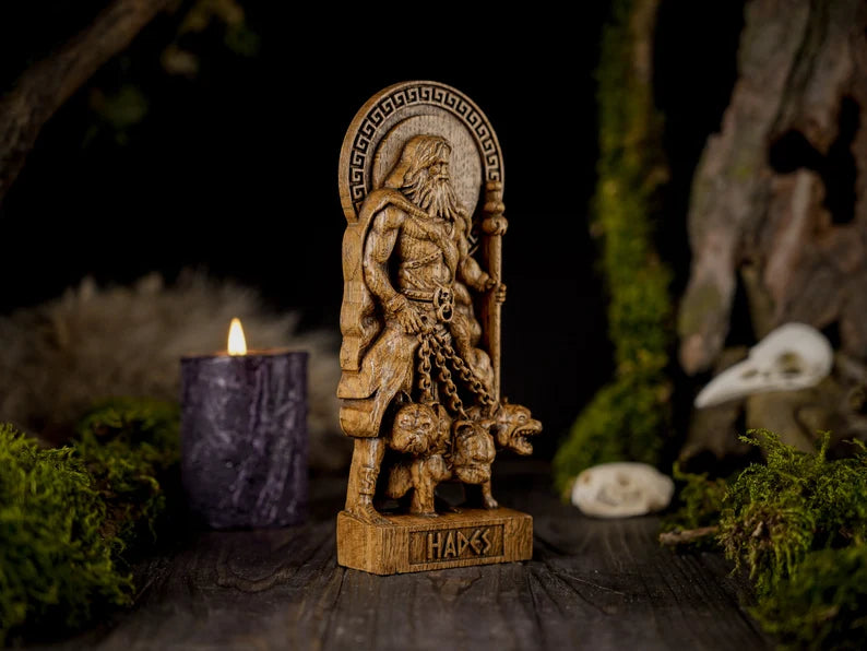 Hades god statue