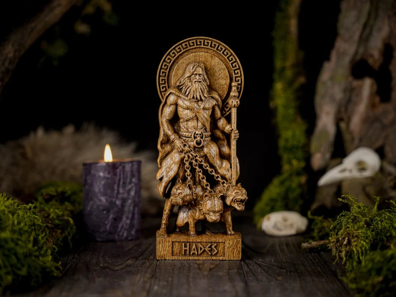 Hades god statue