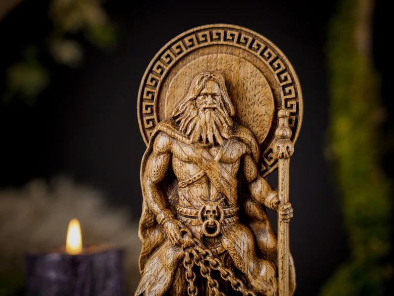 Hades god statue