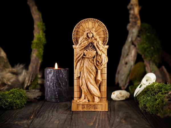 Hestia goddess statue