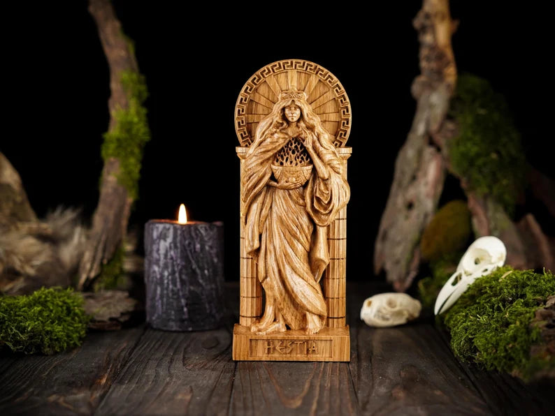 Hestia goddess statue