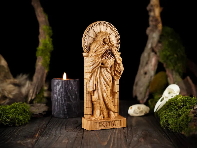 Hestia goddess statue
