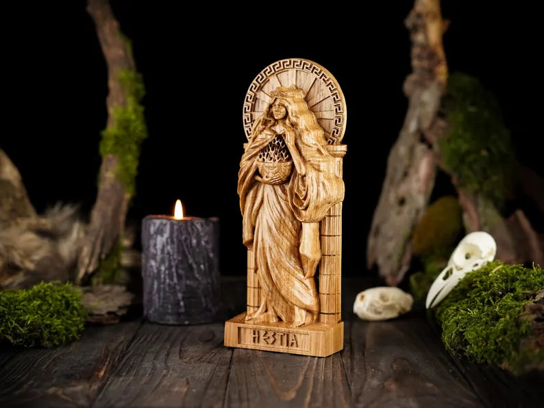 Hestia goddess statue