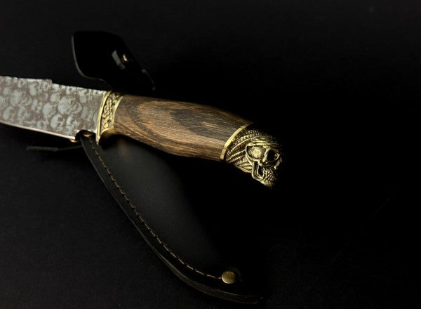 Handmade knife "SKULL"