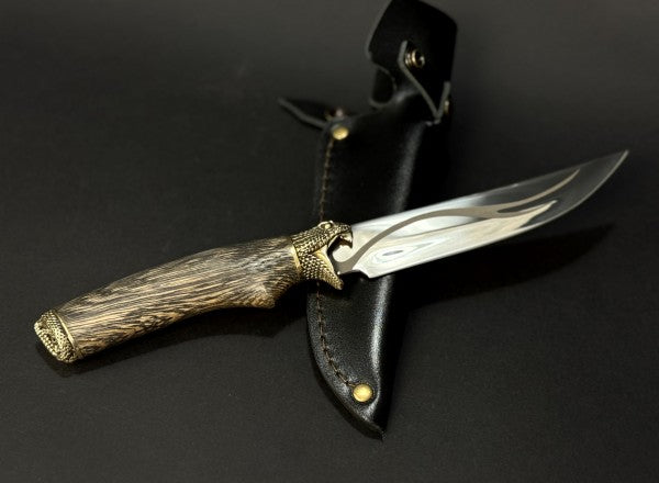 Handmade knife "WOODEN SNAKE"