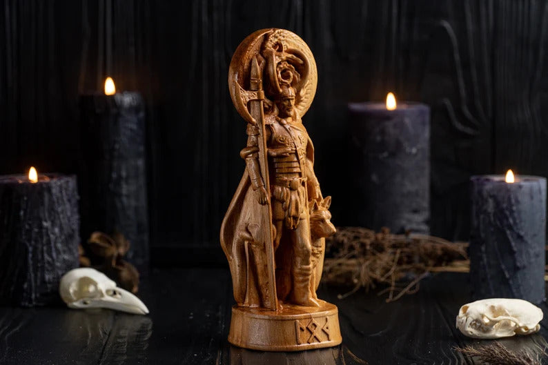Loki god statue