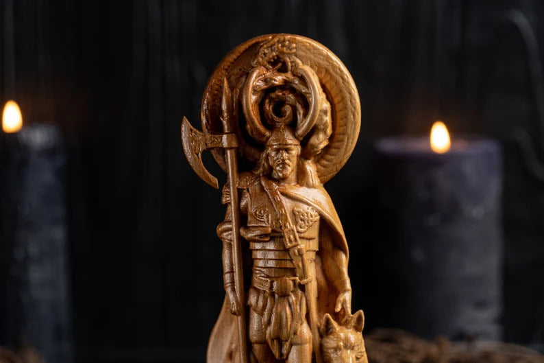 Loki god statue