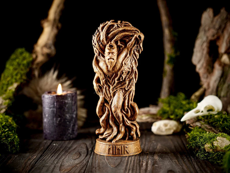 Mimir god statue