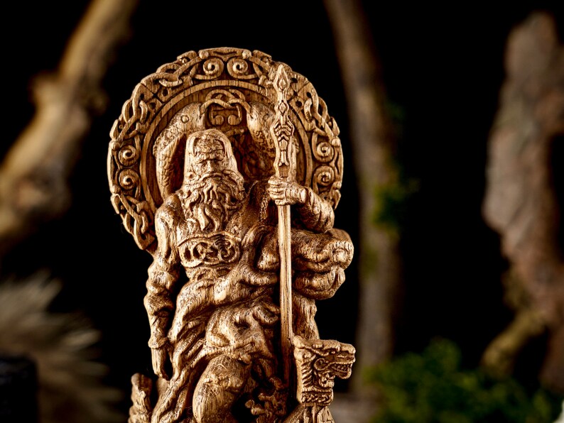 Njord god statue